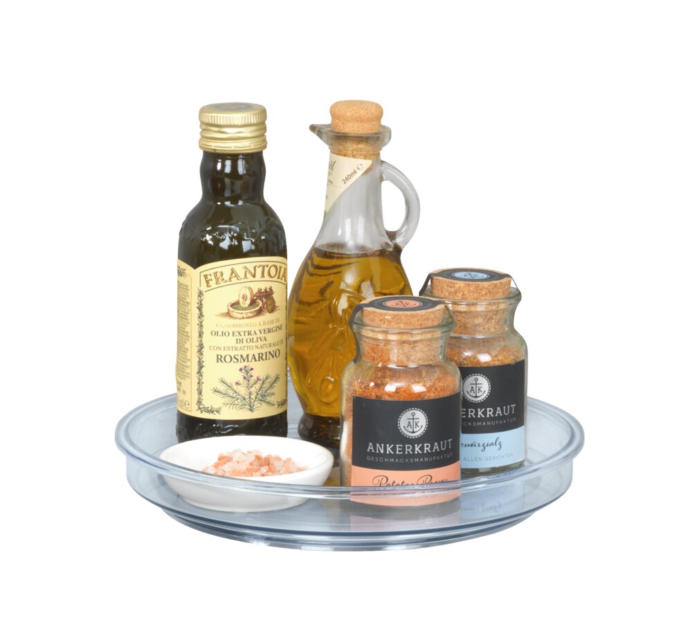 Drehbares Tablett Mod. Victoria, 2er Set  aus recyceltem Kunststoff