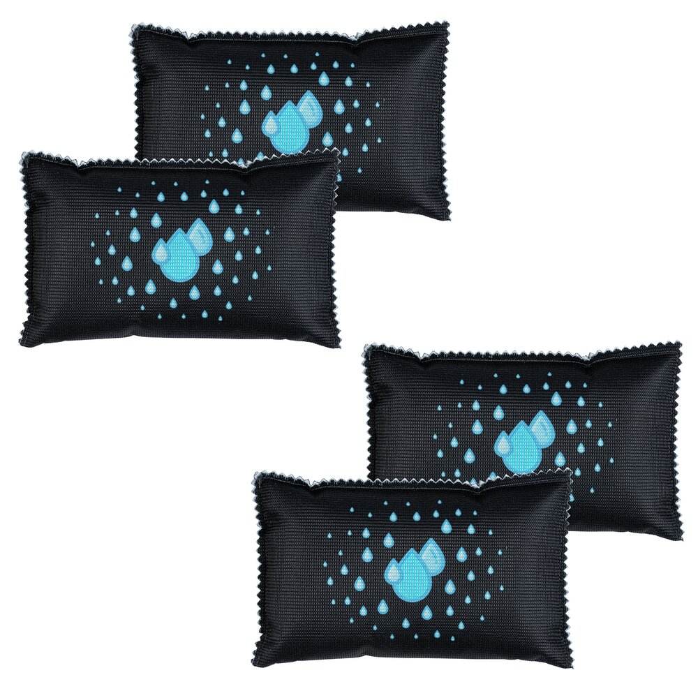 Auto-Entfeuchter mit Indikator, 400g, 4er Set  Auto Entfeuchterkissen, 400g