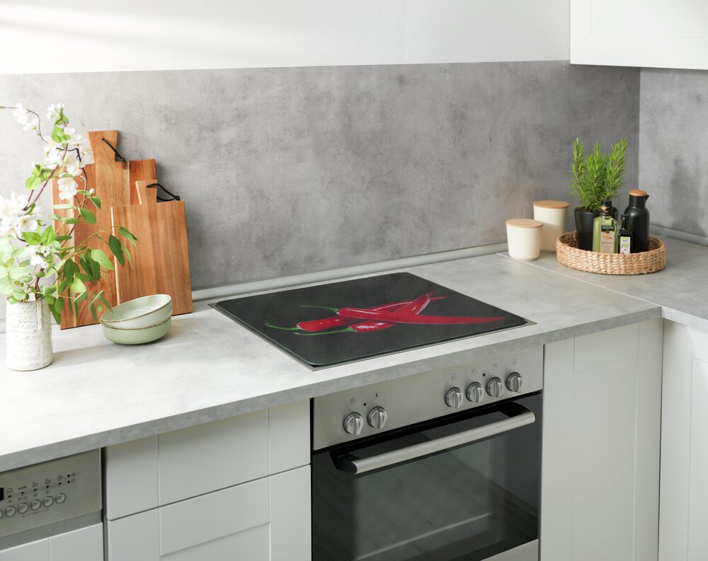 Crédence de cuisine en verre Hot Peperoni  pour les de cuisinières vitrocéramiques