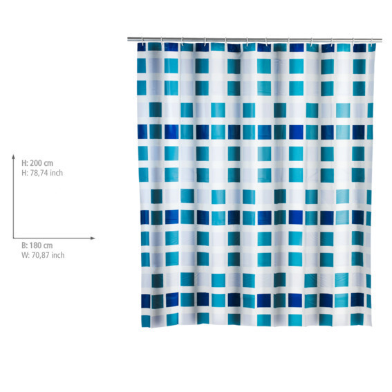 Duschvorhang Mod. Mosaik, 180 x 200 cm  180 x 200 cm