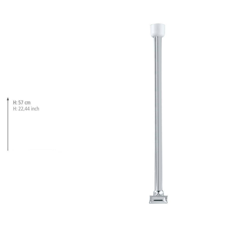 Plafondsteun voor telescopische douchestang chroom