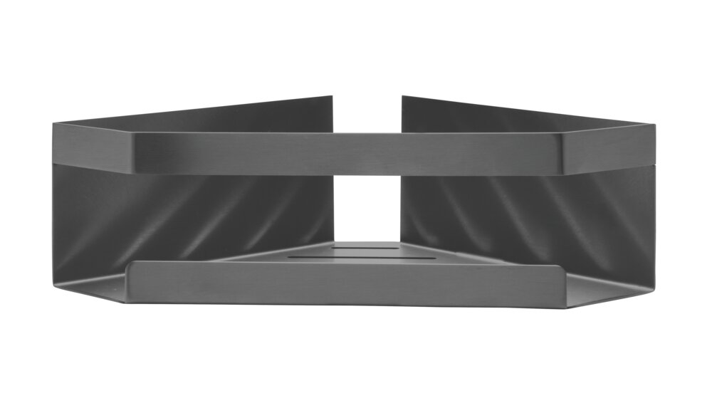 Eckablage Mod. MELETO Gun-Metal Grey  aus Edelstahl