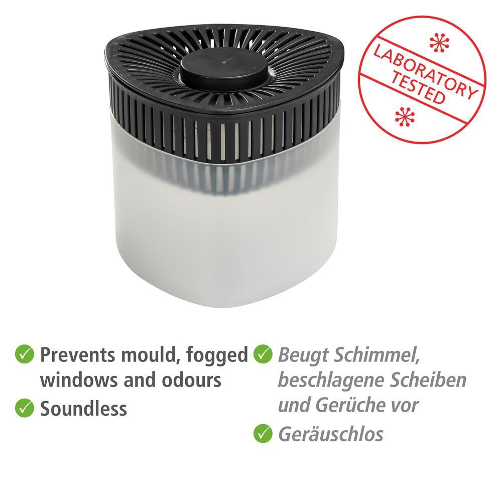 2 x Déshumidificateurs Prisma, 4 x 500 g de recharges  pour des pièces jusqu'à 40 m³ environ