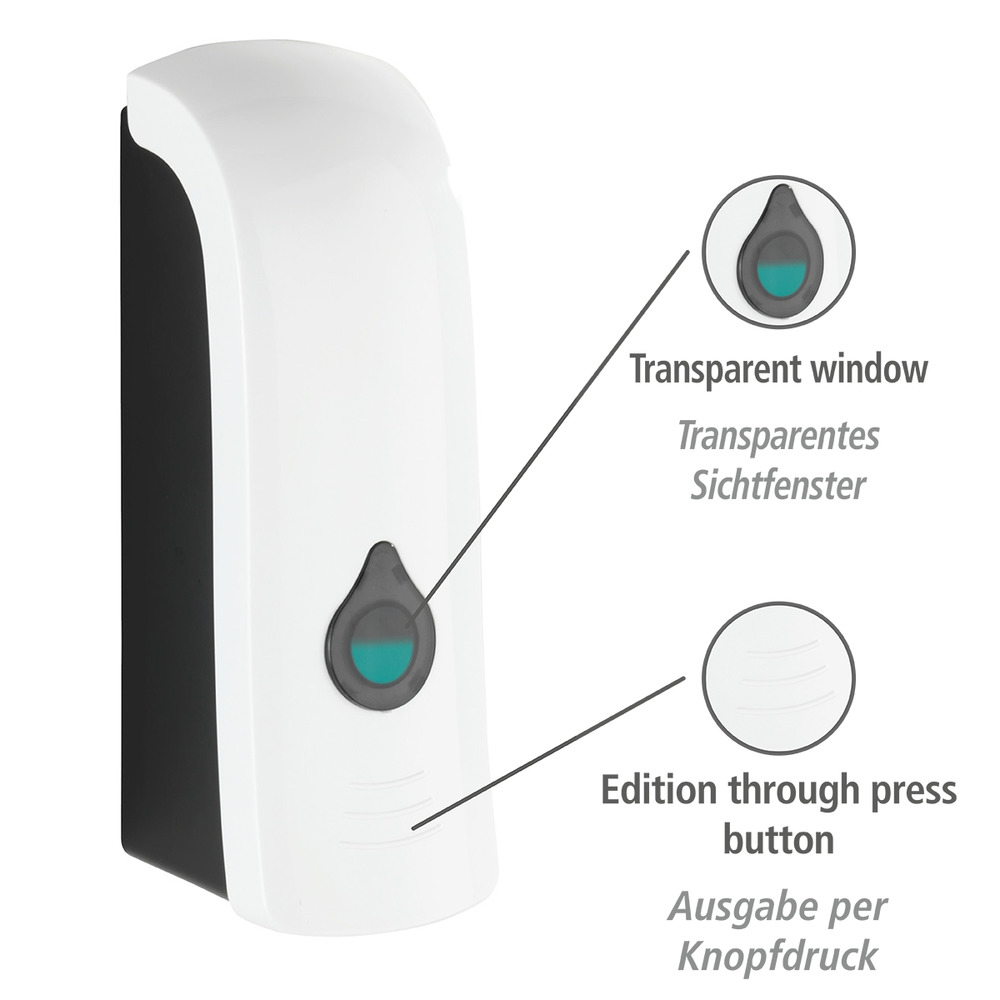 Desinfektionsmittel- und Seifenspender Mod. Ranera S Weiß  Seifenspender & Desinfektionsspender, Füllmenge: 280 ml