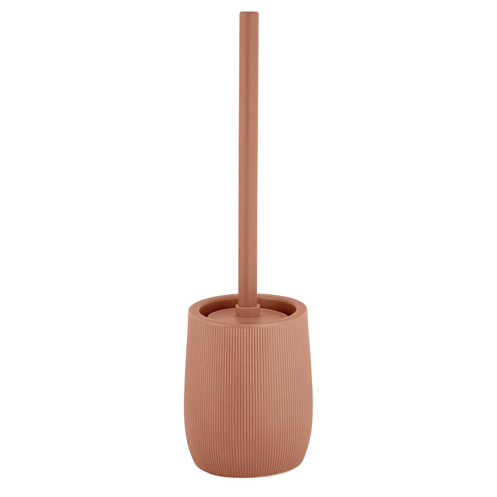 Brosse WC Mod. Fablo Marron  en céramique de haute qualité, avec tête de brosse en silicone