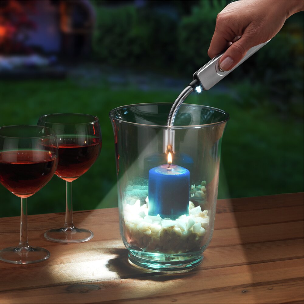 LED Lichtbogen-Feuerzeug   ohne Gas oder Berzin