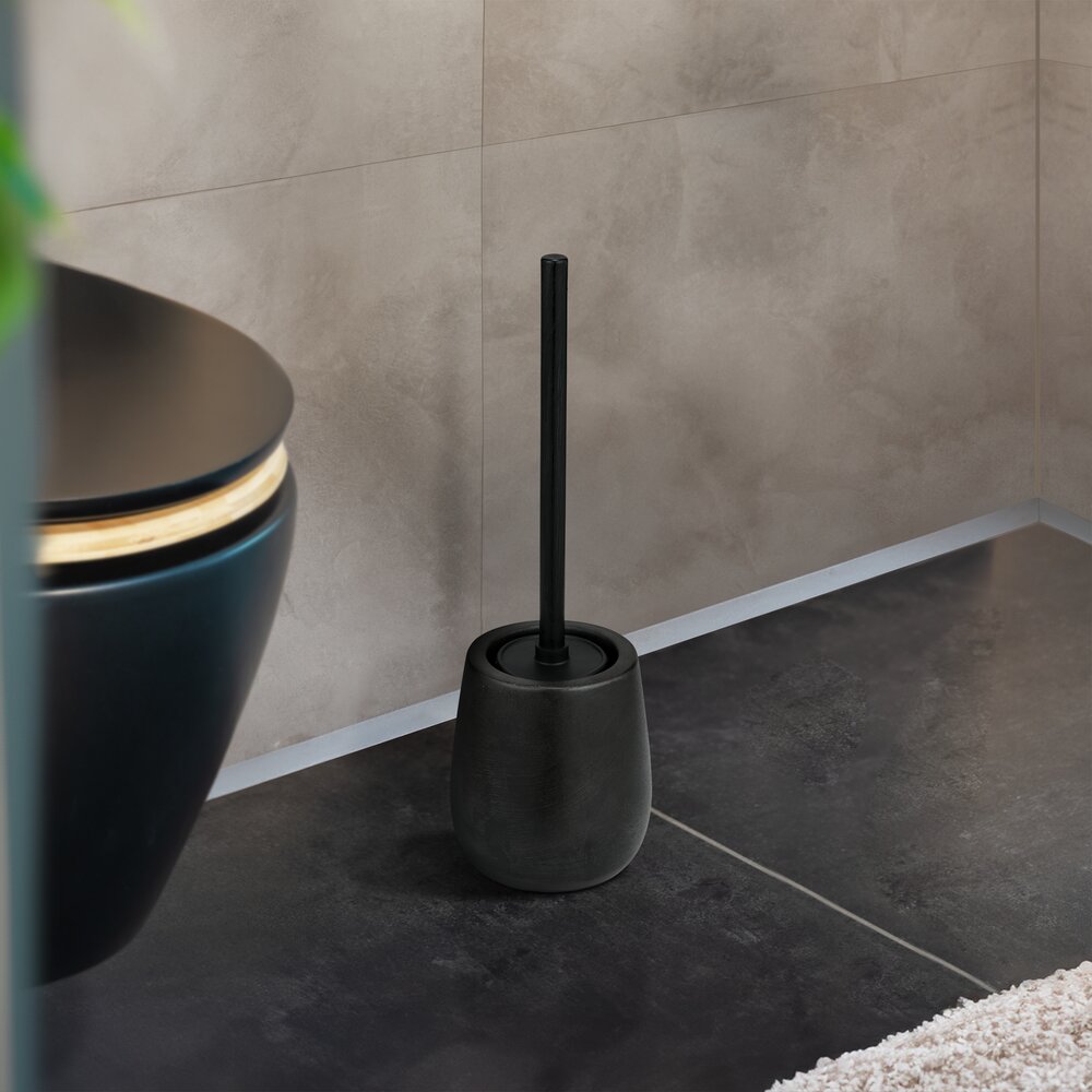 Garniture WC Nerno Noir  en céramique de haute qualité