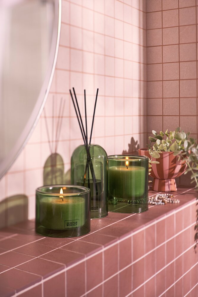 Collection SCHÖNER WOHNEN Bougie parfumée Mod.  Basil M  Durée de combustion 30 - 40 heures