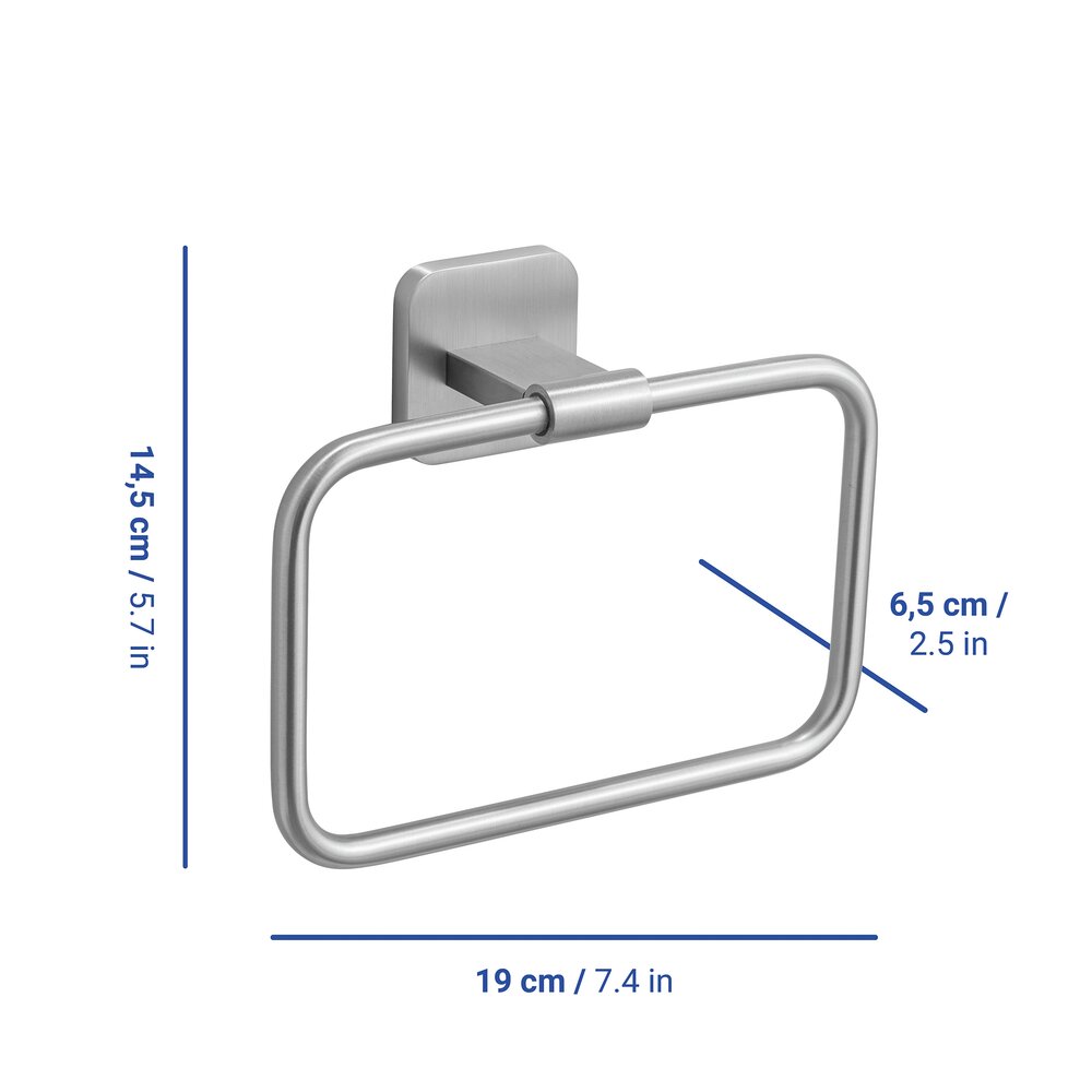 Turbo-Loc® Handtuchring Mod. Porto Matt  Befestigen ohne Bohren