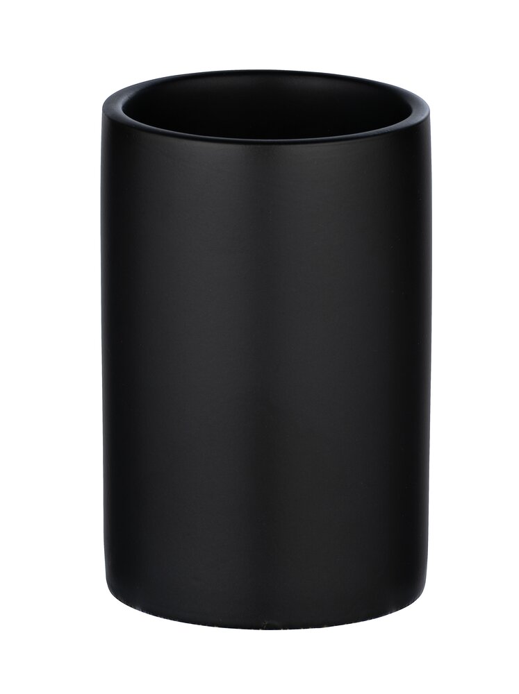 Zahnputzbecher Polaris Schwarz matt  Keramik