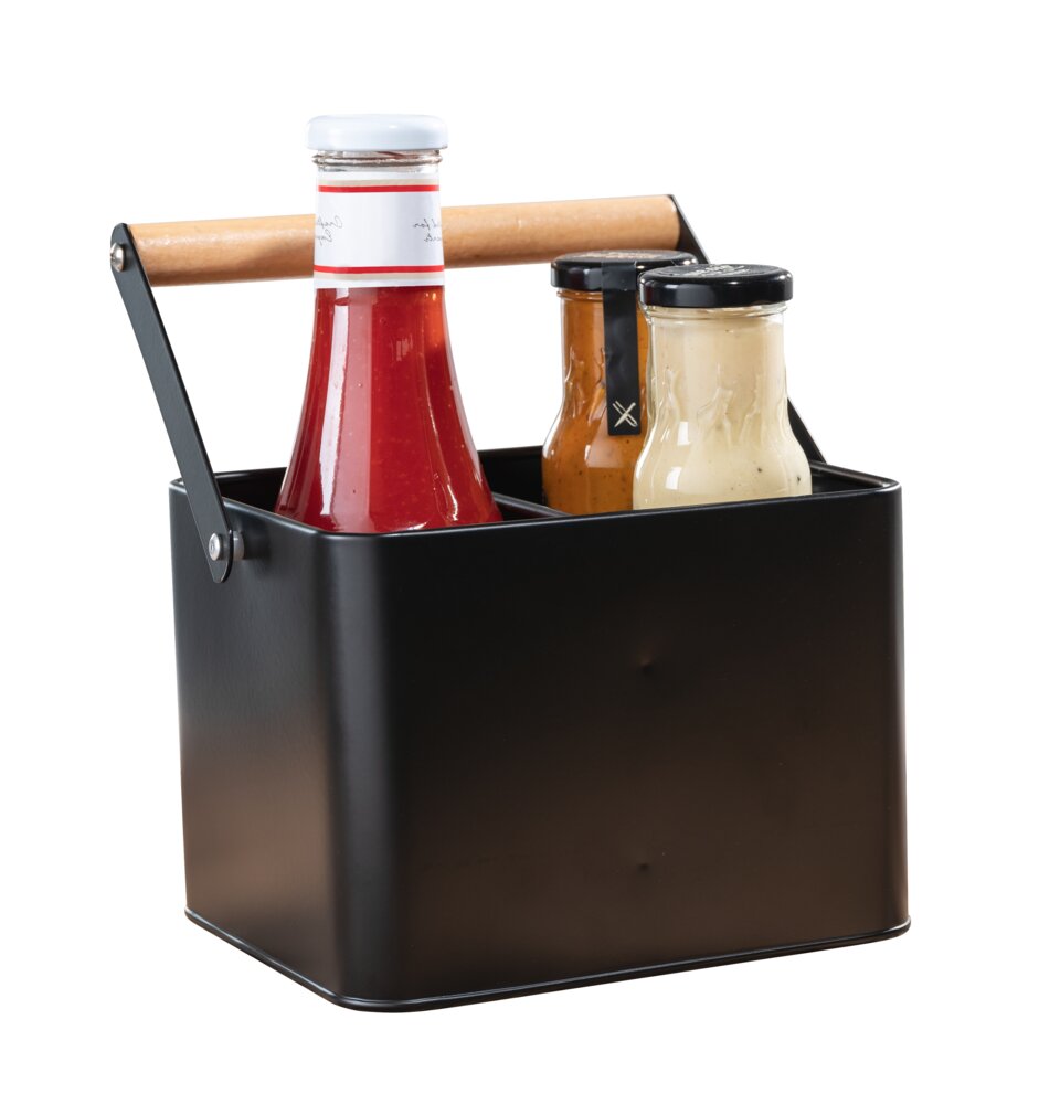 Utensilienkorb Mod. Baco Schwarz  robuster Tragekorb