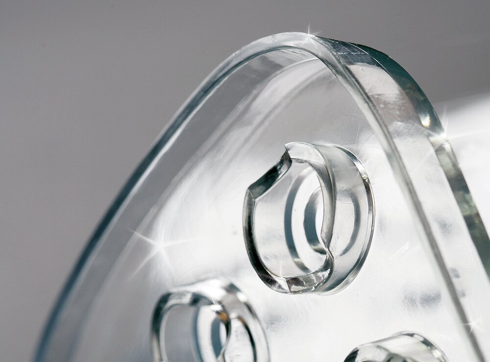 Spülbeckeneinlage Mod. Kristall EckigTransparent  schützt vor Kratzern an Geschirr und Spülbecken