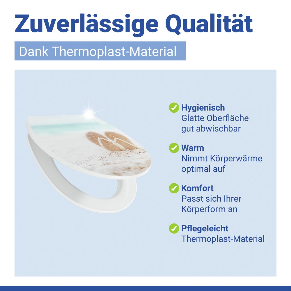 Abattant WC Mod. Bautole  avec frein de chute et surface avec relief