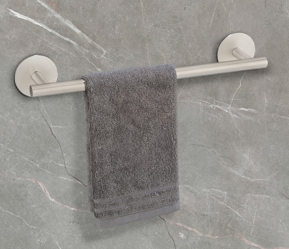 Barre de drap de bain Uno Mod. Meleto Matt, 40 cm  à coller ou à percer