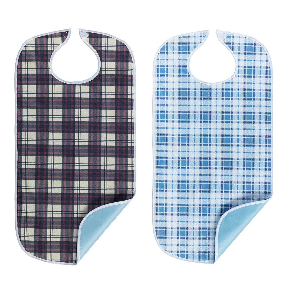 Speiseschürze kariert, 2er Set  waschbar bis 60 °C