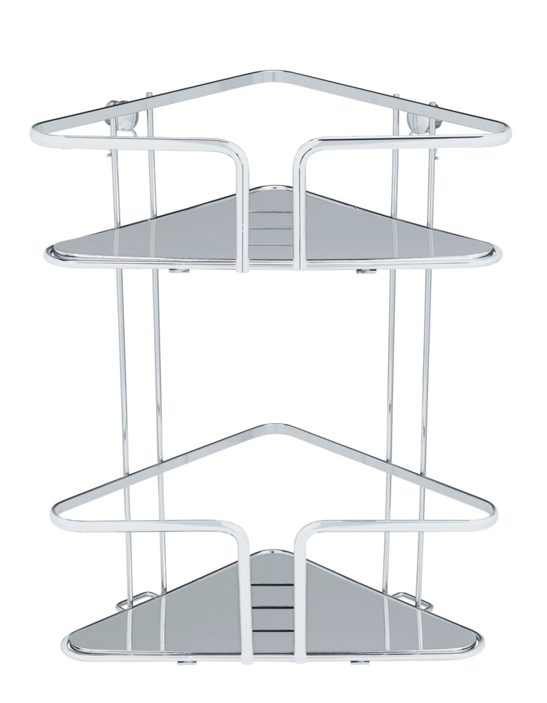 Roestvrijstalen hoekplank Termoli 2 planken