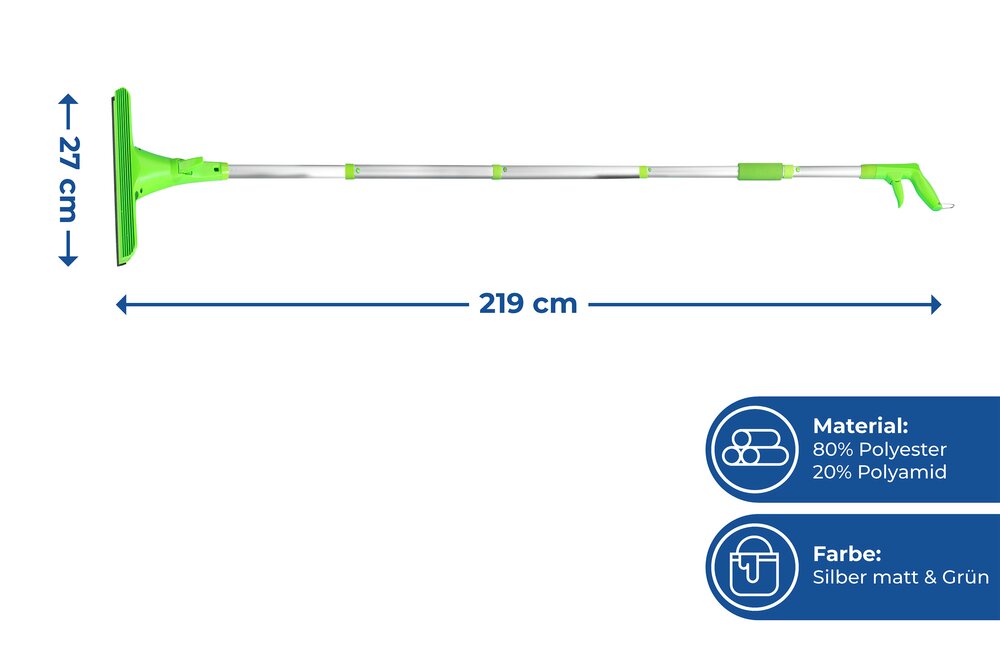 Sprüh-Fensterwischer Mod. Maxi extra lang  Arbeitshöhe bis 420 cm