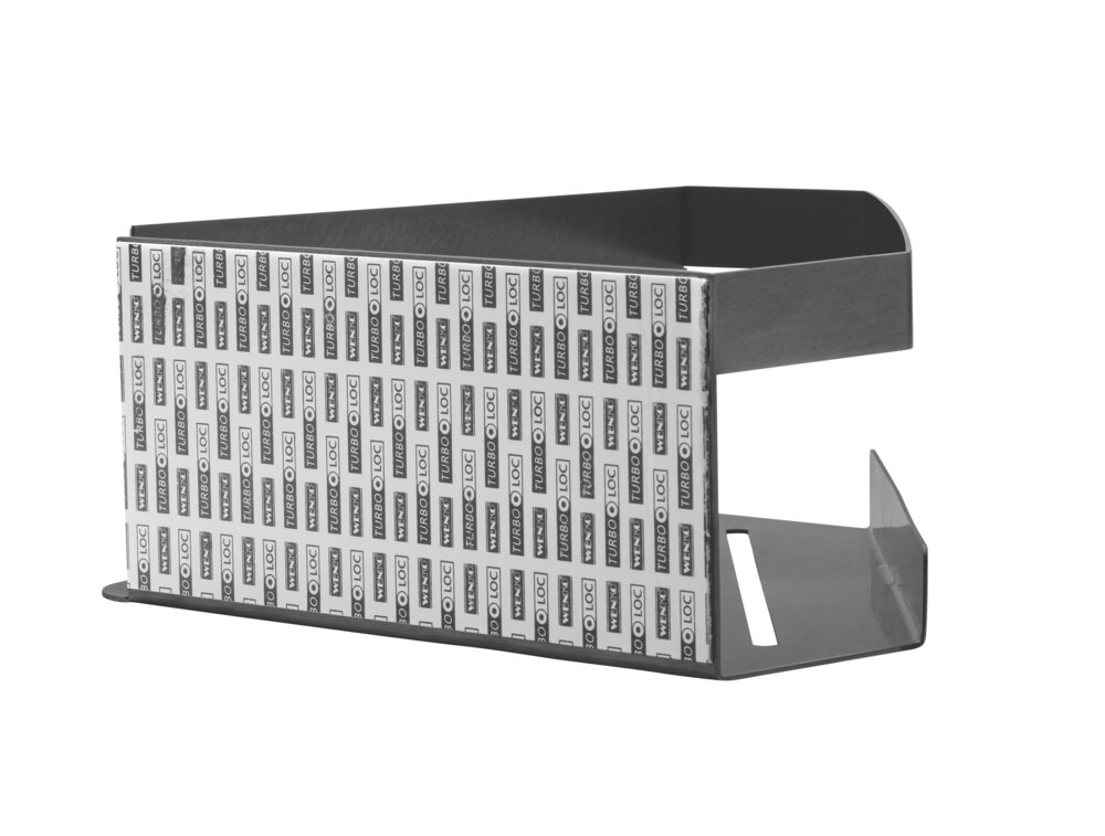 Eckablage Mod. MELETO Gun-Metal Grey  aus Edelstahl