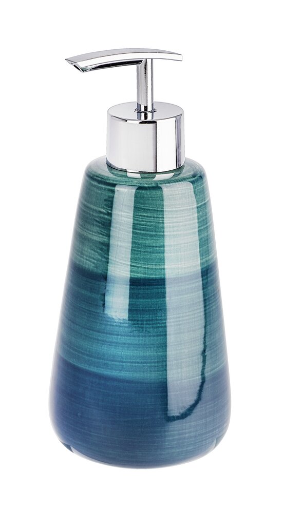 Seifenspender Mod. Pottery Petrol  hochwertige Keramik, 360 ml