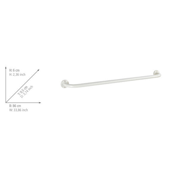 Handdoekrek Basic 80 cm Wit