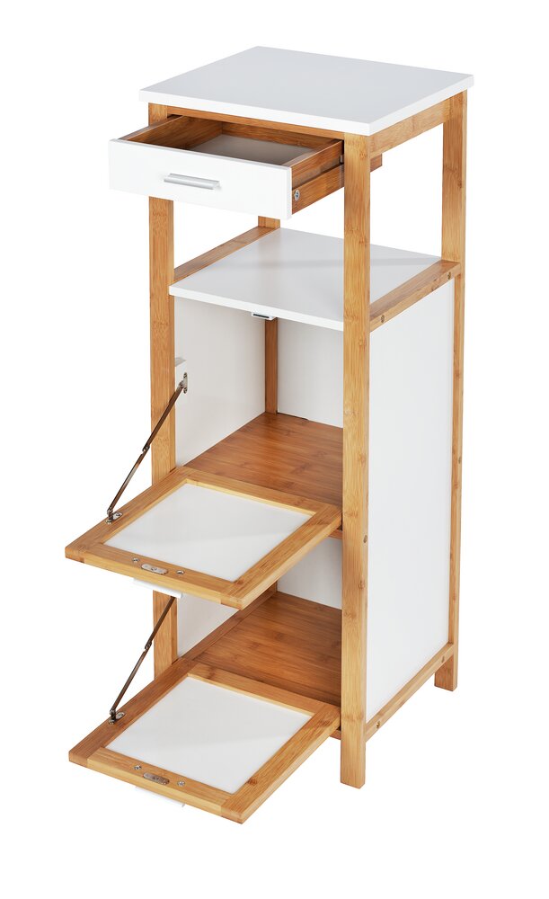 Finja bamboe plank met 2 planken, 2 vakken en lade