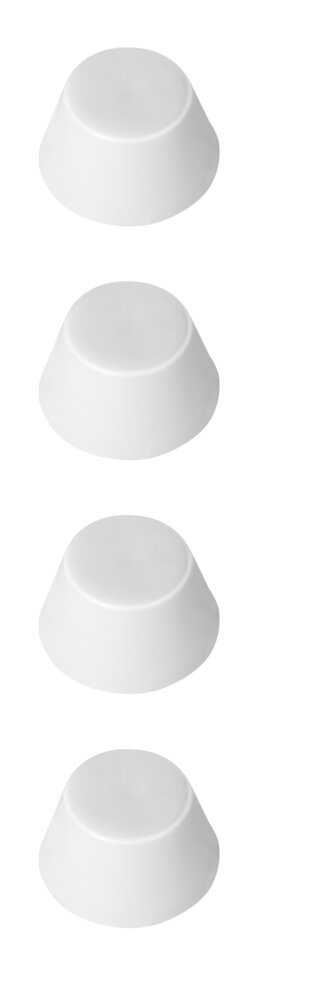 Patins abattants de WC  blanc