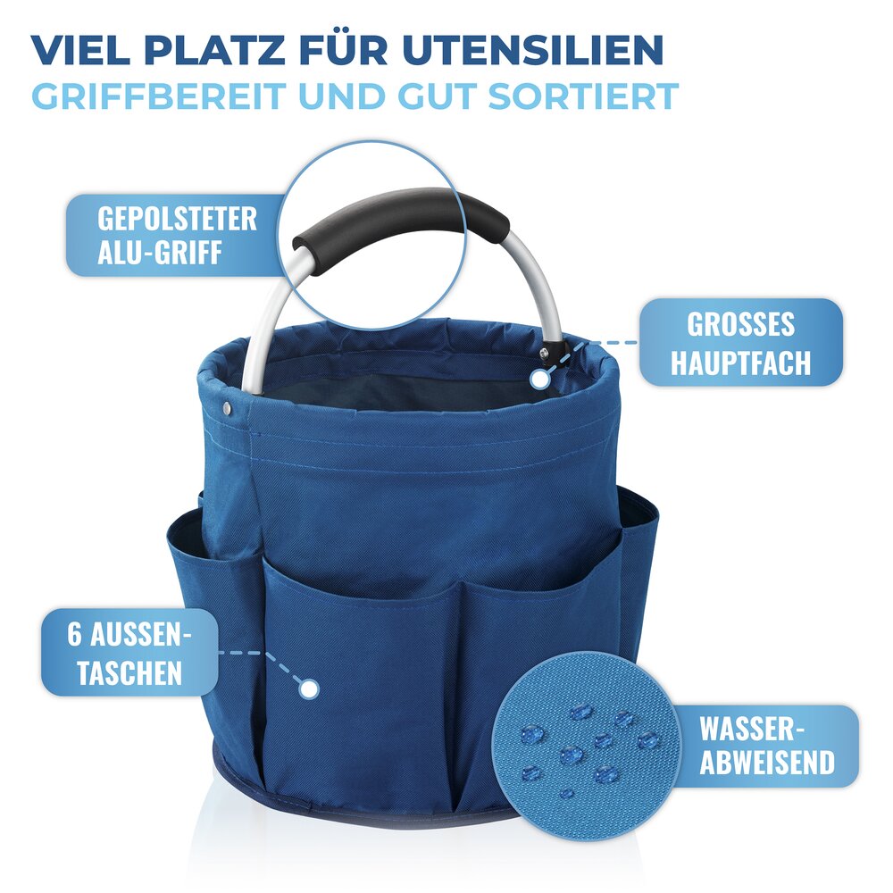 Universele schoonmaakcaddy 16 l, blauw