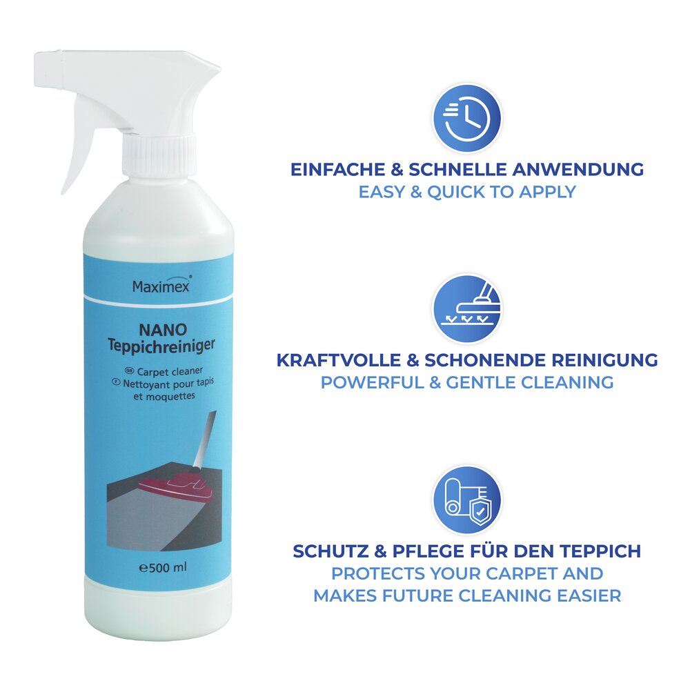 NANO Teppichreiniger 500 ml, 2er Set  schützt vor zukünftigen Verschmutzungen