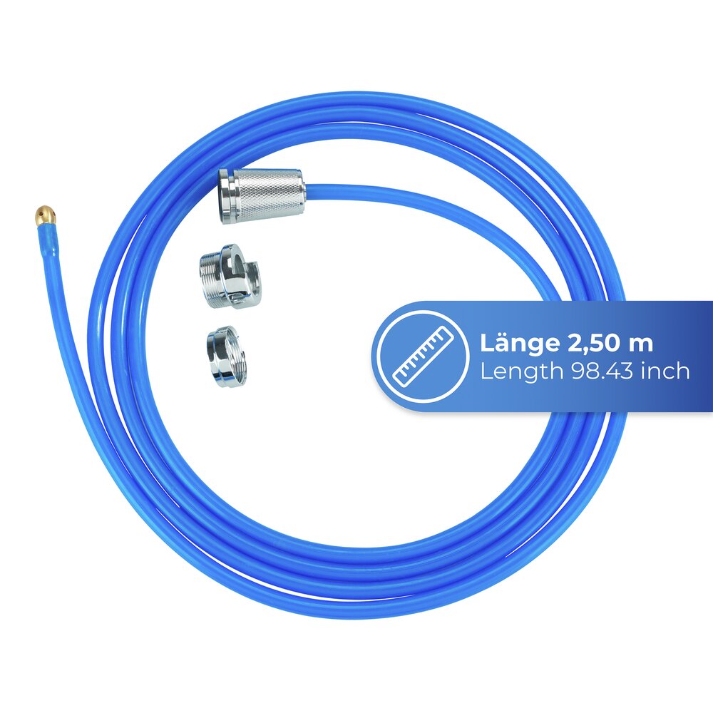 Reiniger Mod. Twister, blau, Kunststoff/Metall, 3 x 250 x 3 cm  mit Easy-Clip Schnellverschluss