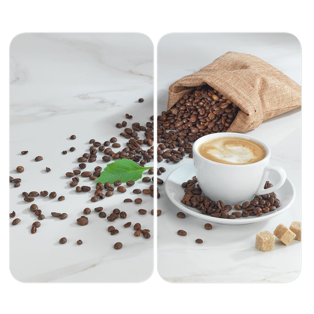 Plaque de Recouvrement Universelle Mod. Café Aromatica, set de 2  pour tous les types de cuisinières