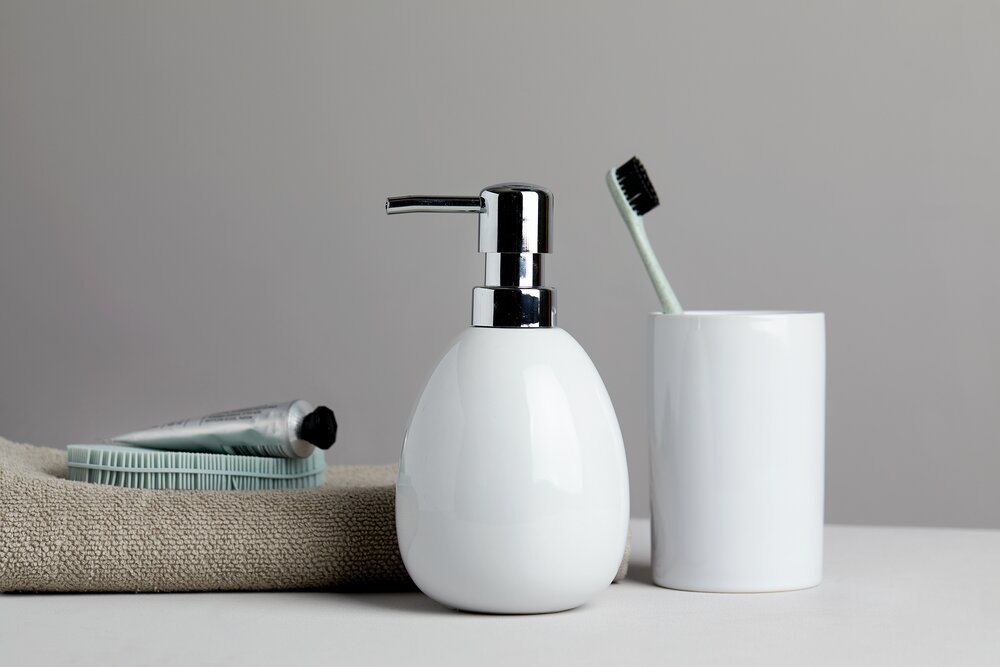 Zahnputzbecher Mod. Polaris White  Keramik