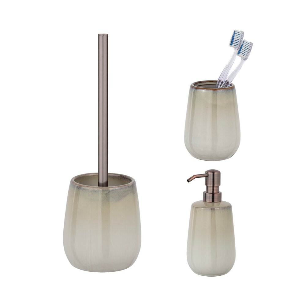 Keramik Bad-Accessoire Set Mod. MARANO  3-teilig