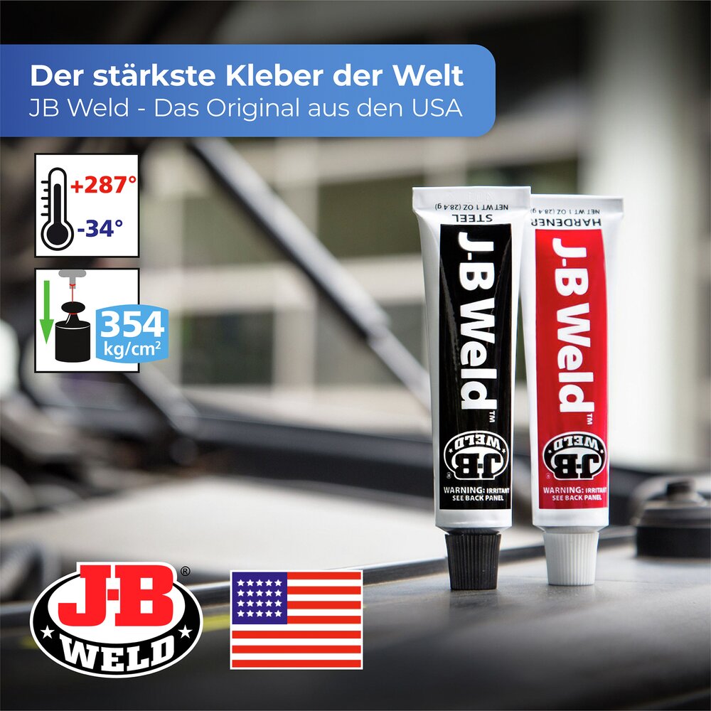 JB Weld 2-Komponenten-Epoxidharz-Kleber  klebt dauerhaft alles, superfest