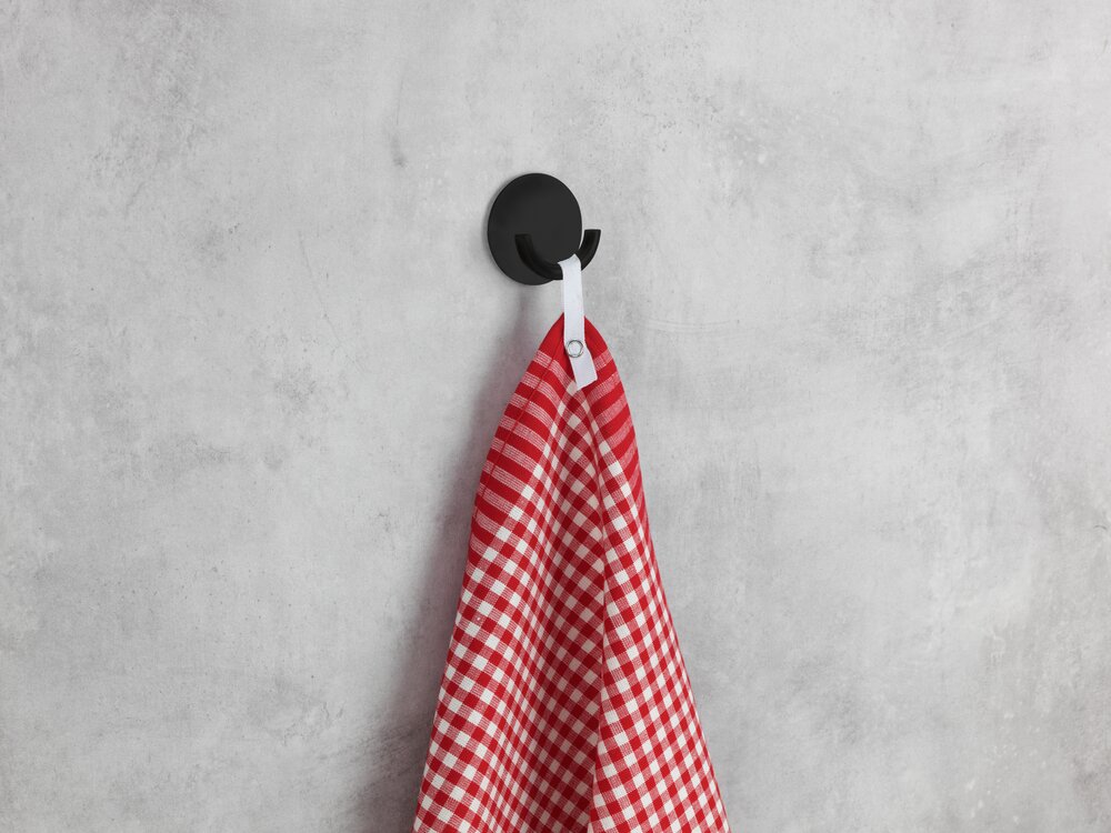 Crochet mural adhésif Rondo  Fixation sans percer