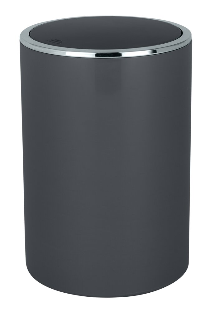 Schwingdeckeleimer Mod. Inca Anthrazit, 5L  hochwertiger Kunststoff, 5 Liter