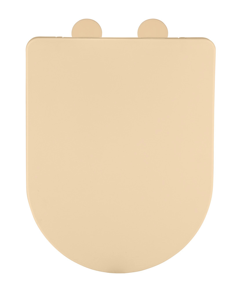 WC-Sitz Mod. Galati Beige matt  aus Duroplast, Soft-Touch-Effekt