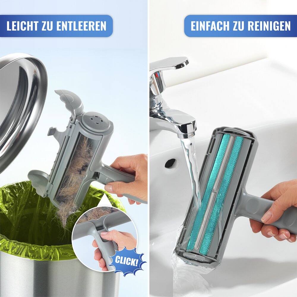 Tierhaar-und Fussel Entferner Premium  stromlose Einhandbedienung