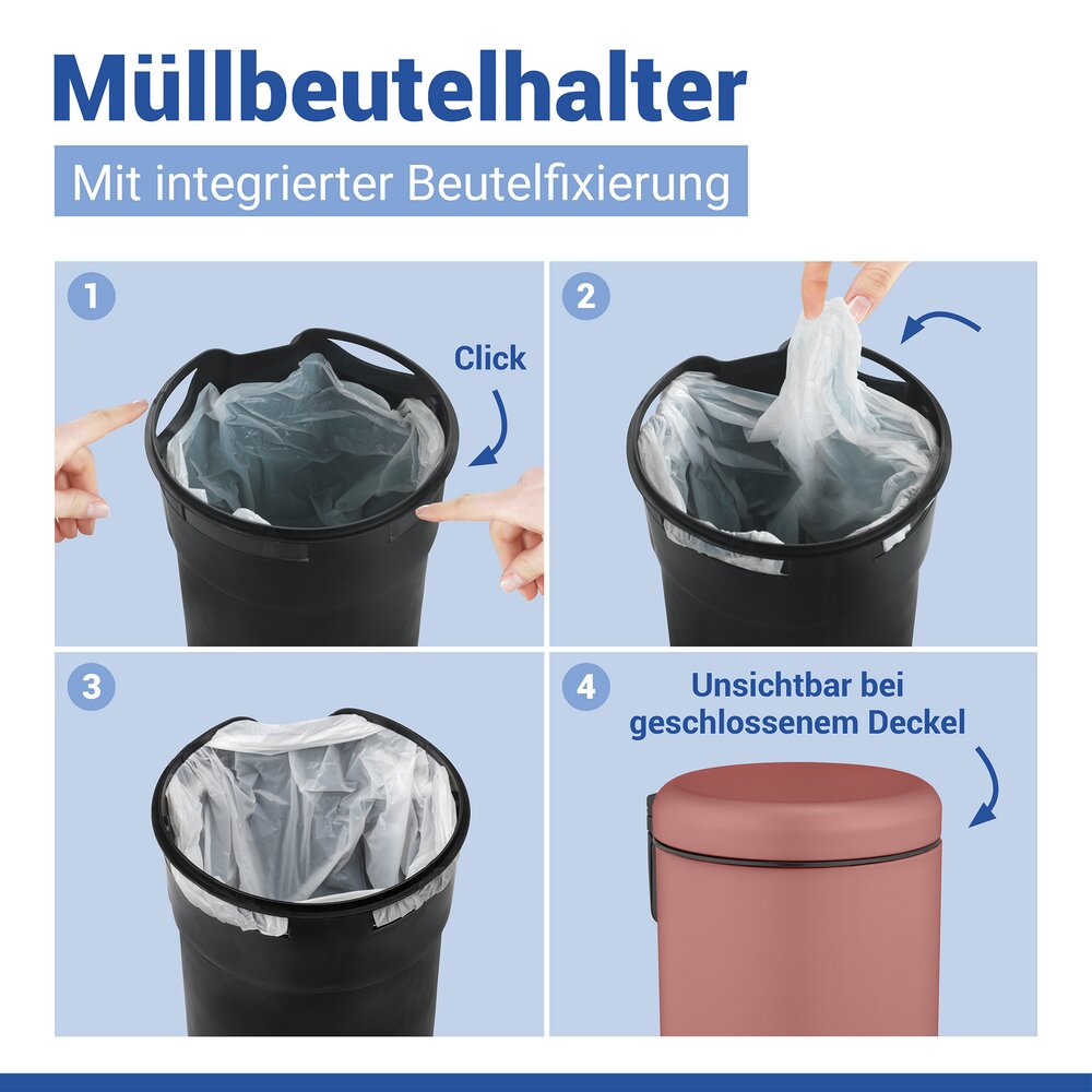 Cosmetica pedaalemmer Leman antiek roze 3L