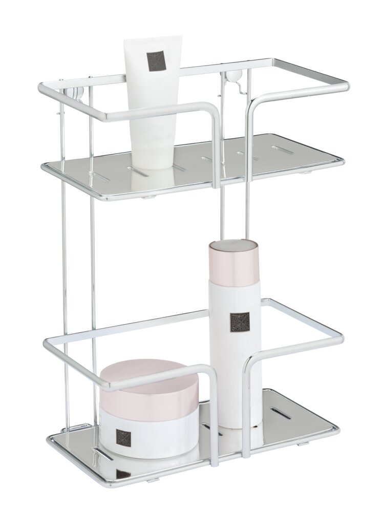 Roestvrij stalen wandplank Termoli 2 planken