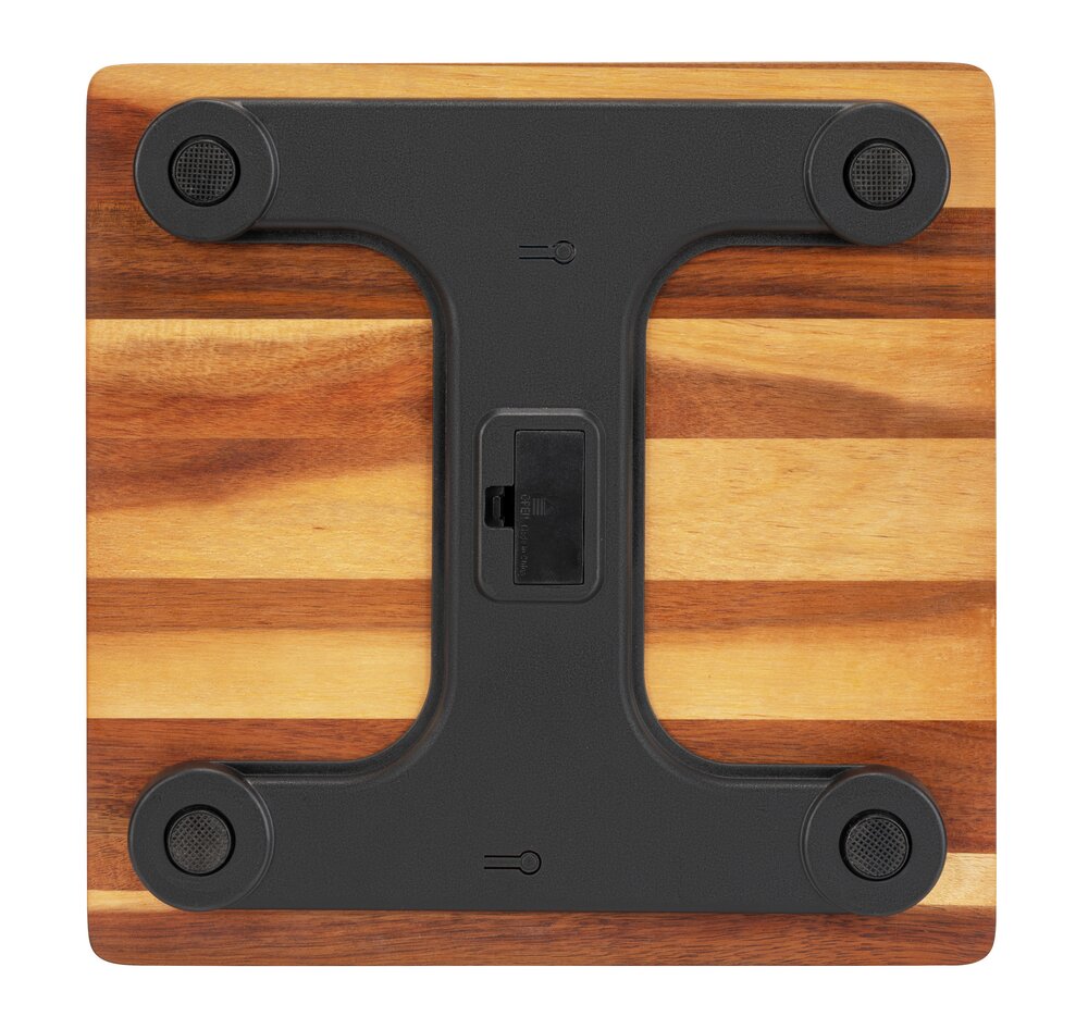 Personenweegschaal acacia LCD
