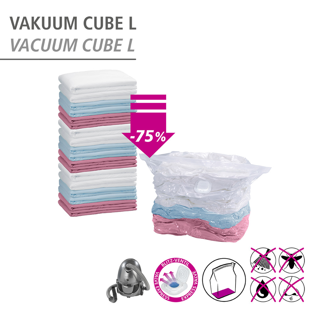 Vakuum Mod. Cube Set, 4-teilig  2 x Cube S und 2 x Cube L