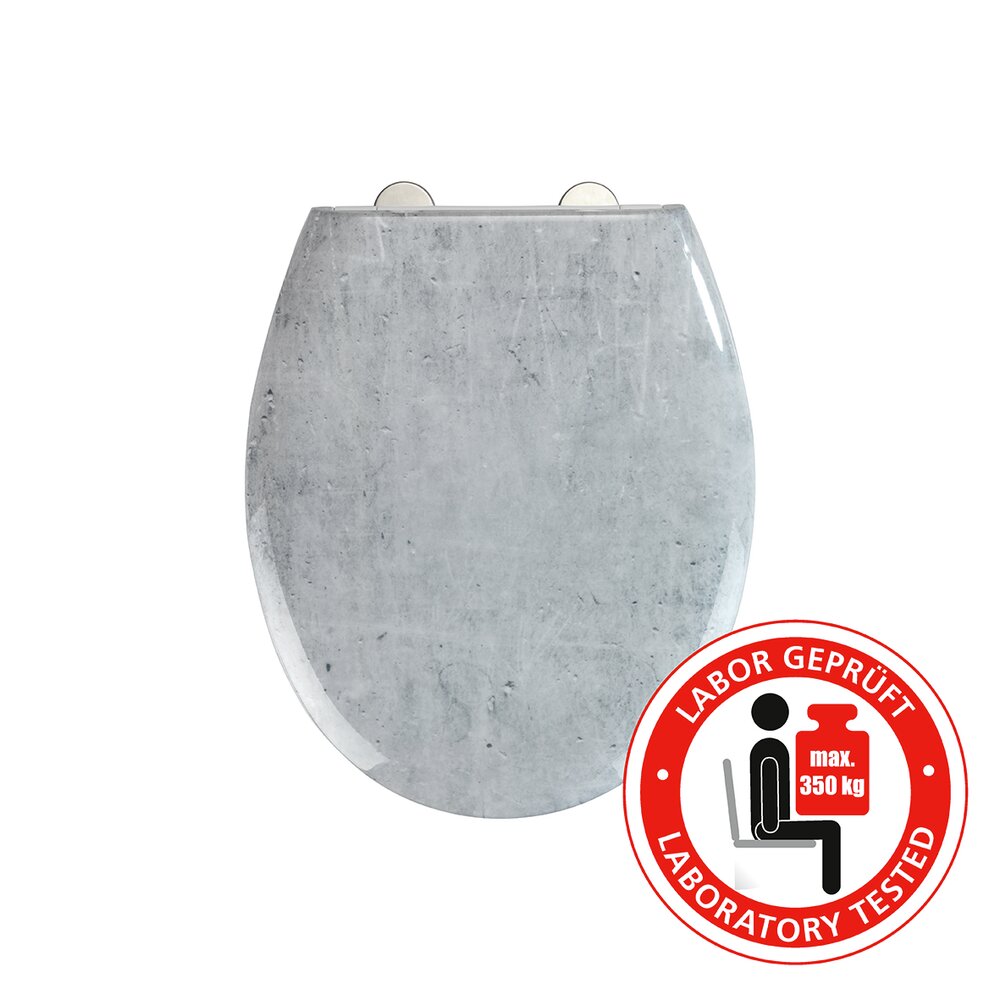 Premium abattant Concrete  abaissement automatique