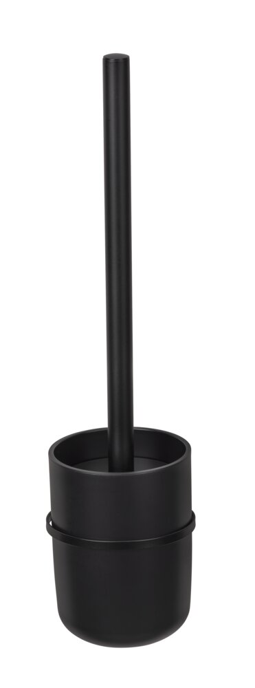 Turbo-Loc® WC-Garnitur Mod. Carpino Schwarz  Befestigen ohne Bohren