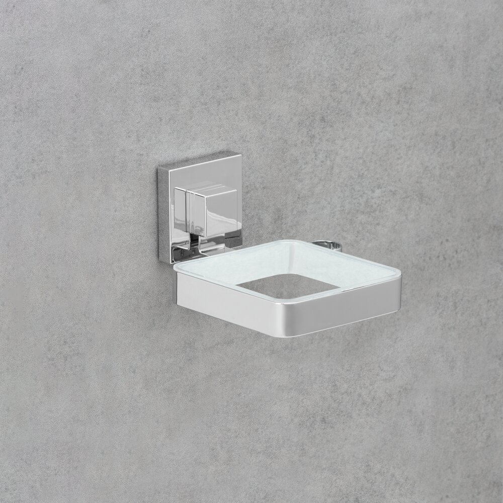 Vacuum-Loc® Edelstahl Haartrocknerhalter Mod. Quadro  Befestigen ohne bohren