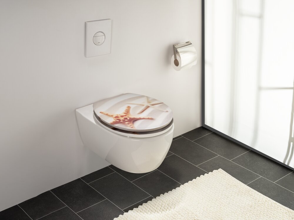 Siège WC Isili avec effet 3D  en MDF