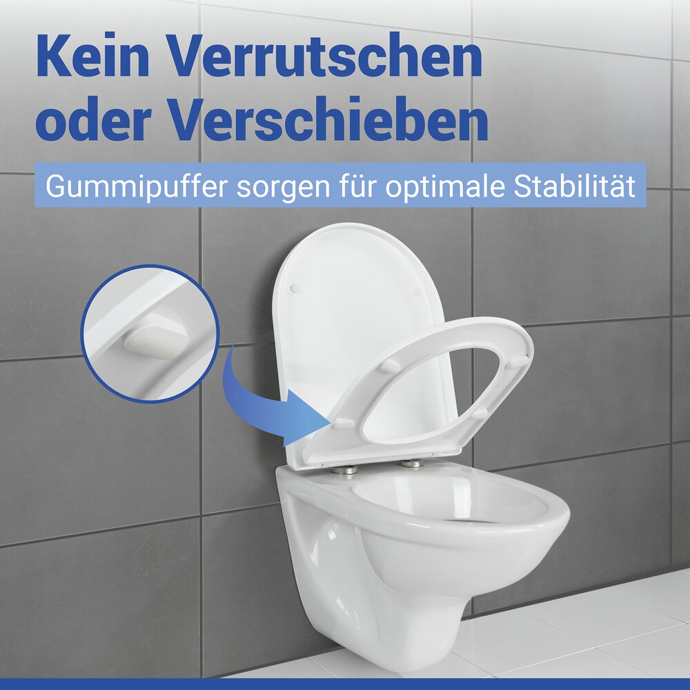 Abattant de WC Mod. Lagor DuroUnbreakable®, blanc  100 % incassable, avec frein de chute