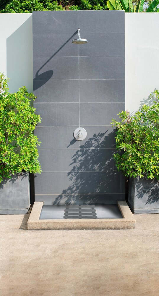 Duschmatte Mod. Indoor & Outdoor Grau  55 x 55 cm