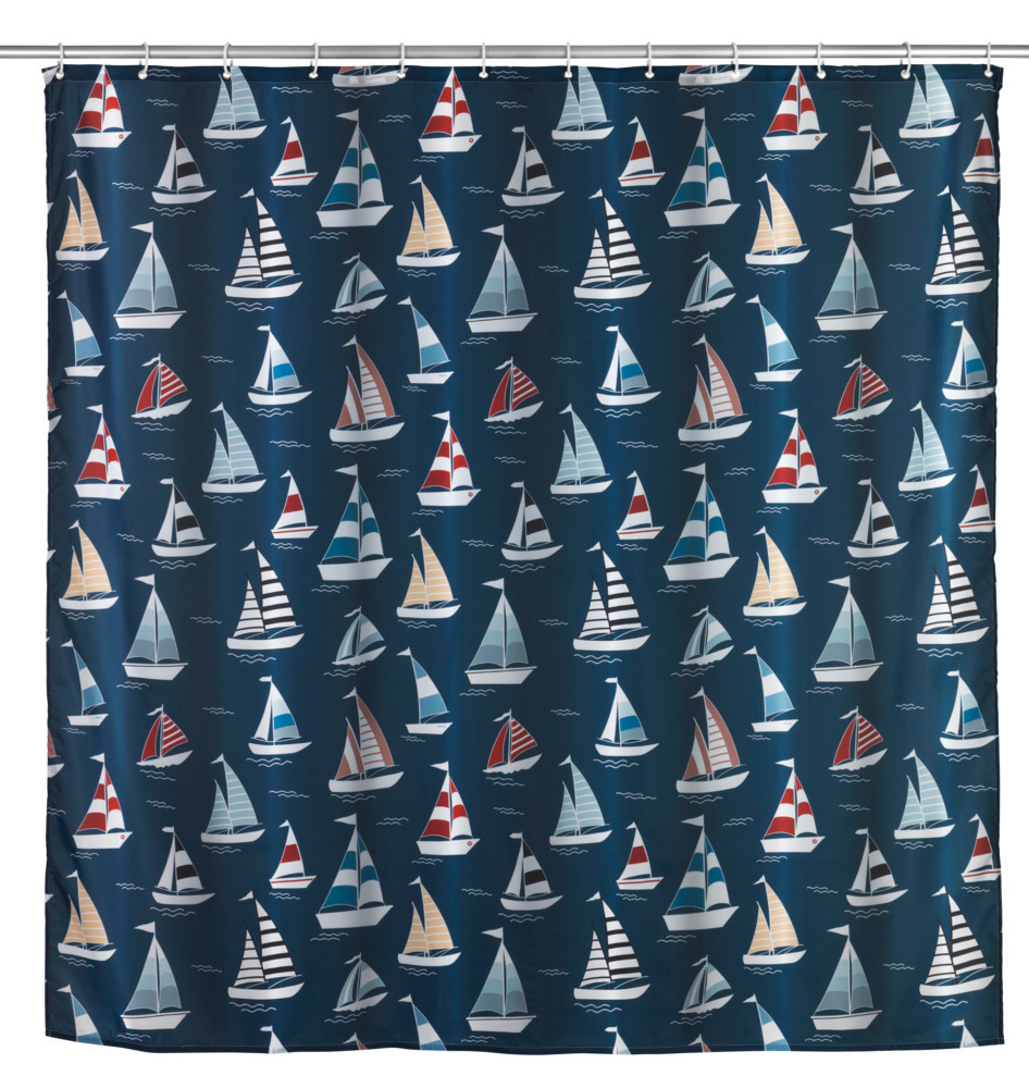 Anti-Schimmel Duschvorhang Regatta, 180 x 200 cm  Textil (Polyester), waschbar