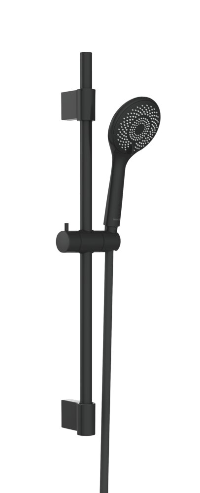 Brauseset Watersaving Schwarz  Länge Stange: 70 cm