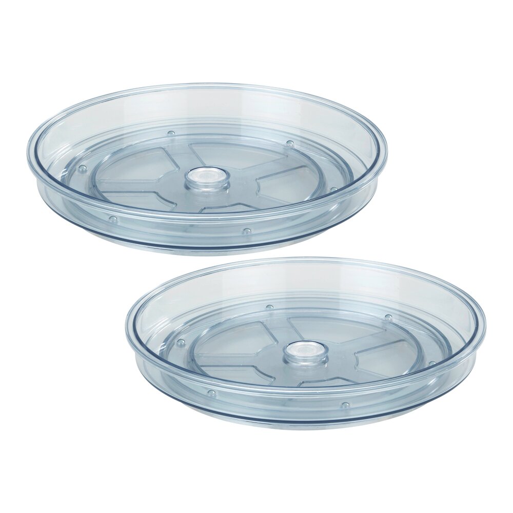 Drehbares Tablett Mod. Victoria, 2er Set  aus recyceltem Kunststoff